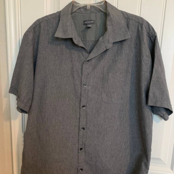 VAN HEUSEN SHORT SLEEVE SHIRT, MENS, XL - Picture 1 of 4